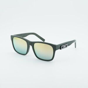 Dior DIORB23 S2F 55H7 Sunglasses Green Square Frame, Green Mirror Lenses